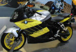 BMW K1200 in Sun Yellow, White and Dark Graphite