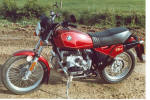 BMW R80ST in metallic red photo